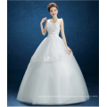 SLS033YC Wholesaler Cheap Wedding Dress 2019 New Korean Style Sleeveless Appliqued Flowers Floor Length Wedding Bridal Dress